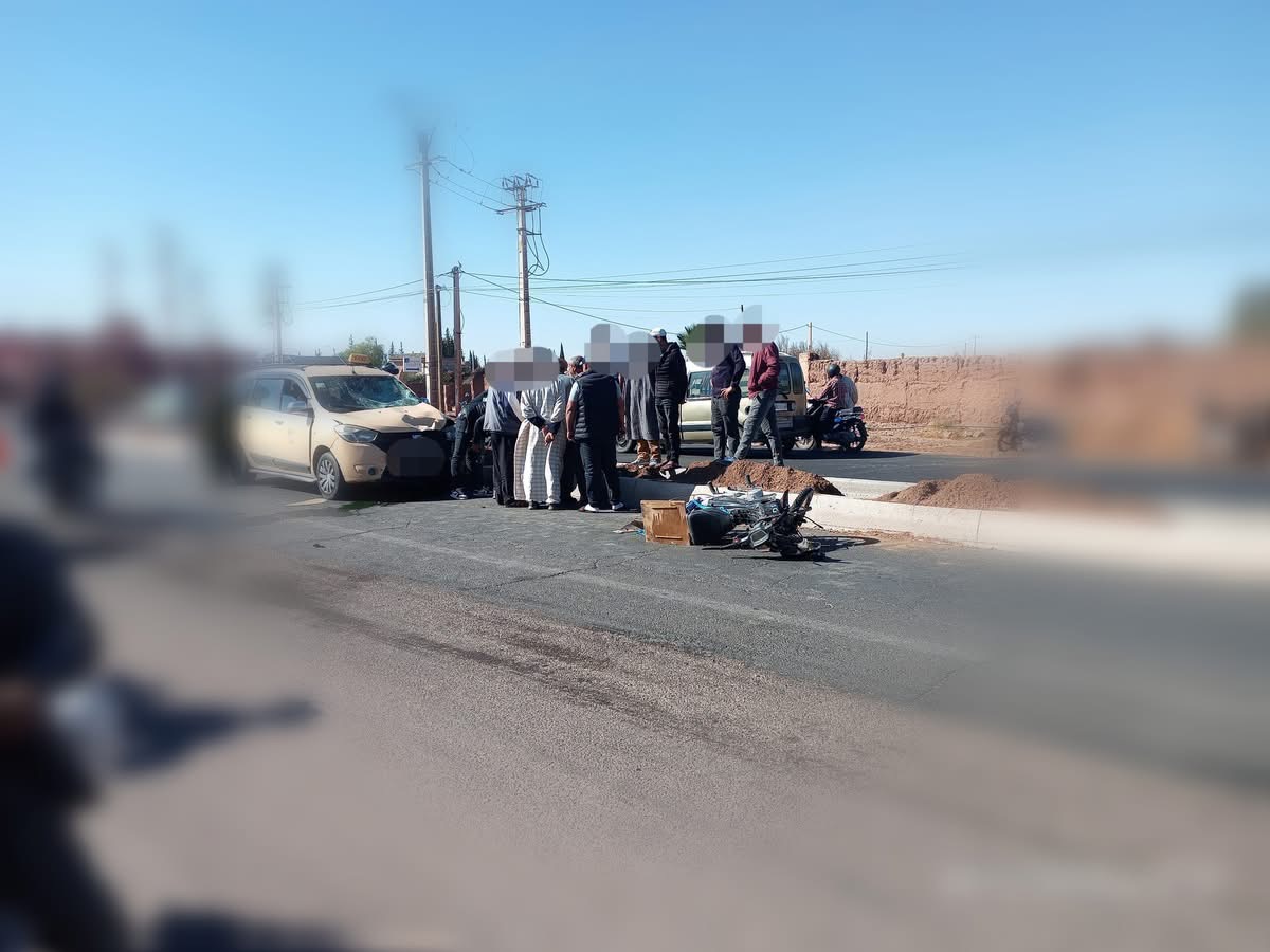 إصابة شخص في حادثة سير خطيرة نواحي مراكش