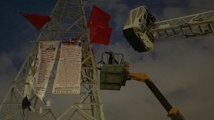 إنهاء اعتصام شخص فوق برج كهربائي بعد ستة أيام من الاحتجاج بمراكش