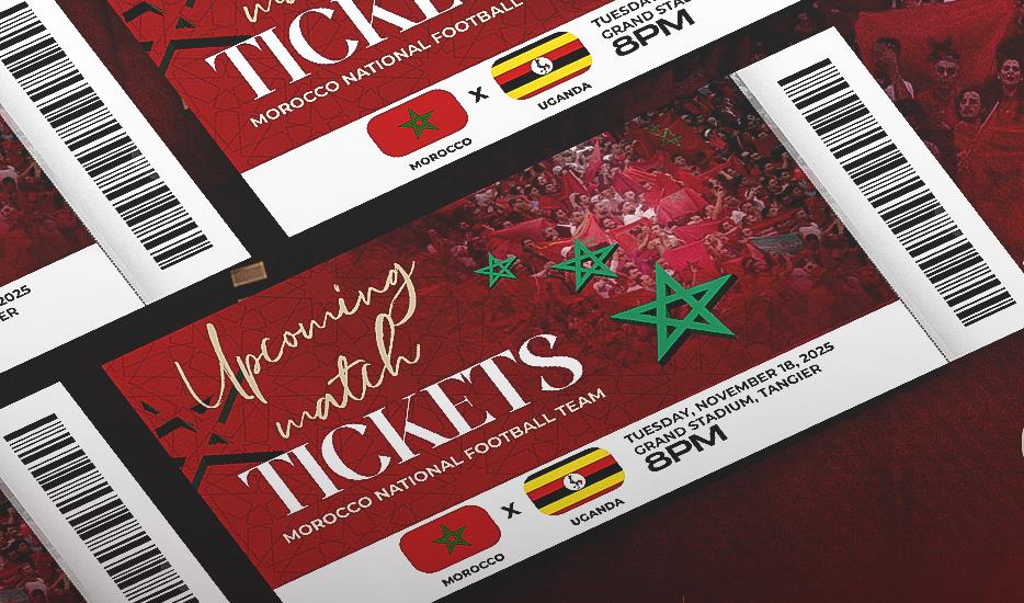 بدءا من اليوم.. انطلاق عملية بيع تذاكر ودية المغرب وأوغندا