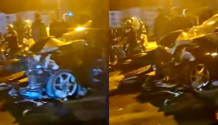 اصطدام عنيف بين سيارة وشاحنة صغيرة يعطل حركة السير بمدخل طنجة