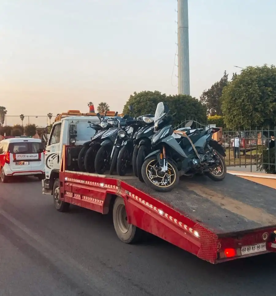 اليوسفية.. حملة أمنية مكثفة تستهدف الدراجات النارية المتهورة