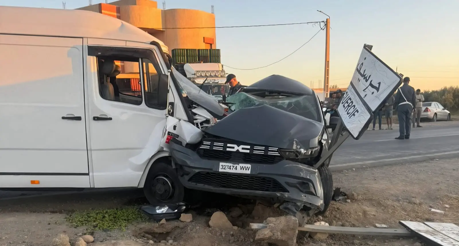 جرسيف.. حادث سير مروع على الطريق الوطنية رقم 15 يُصيب شاباً بجروح خطيرة