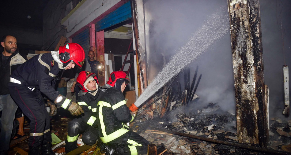 حريق مهول ب”القيسارية القديمة” بإمنتانوت يخلف خسائر مادية جسيمة