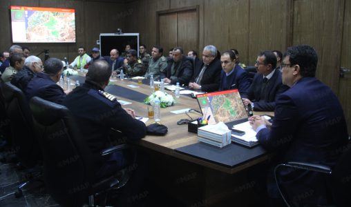 بوينيان عامل الرحامنة يرأس اجتماعا لاتخاذ تدابير استباقية لمواجهة سوء الأحوال الجوية