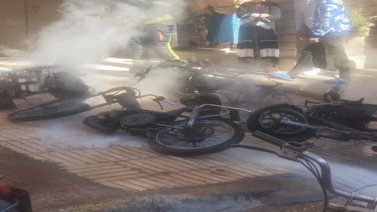 حريق يلتهم سبع دراجات نارية داخل مبنى مُستغل كموقف غير قانوني بحي المسيرة بمراكش
