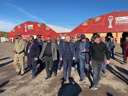 مراكش تتأهب للـ”كان”.. الوالي خطيب لهبيل يقف على اللمسات الأخيرة بـ”منطقة المشجعين” بباب الجديد