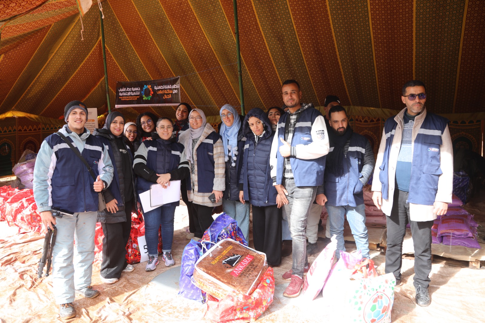 بالفيديو.. قافلة تضامنية لجمعية “عطاء الشباب” تستهدف 54 أسرة بدوار “تاغزوت” في جماعة تغدوين
