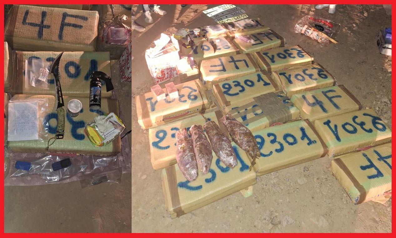 المتورطون فرّوا بعد مهاجمة الأمن بأعيرة نارية.. إحباط تهريب 458كلغ من الشيرا