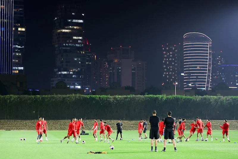 المنتخب المغربي الرديف يختتم استعداداته لمواجهة السعودية الحاسمة في كأس العرب