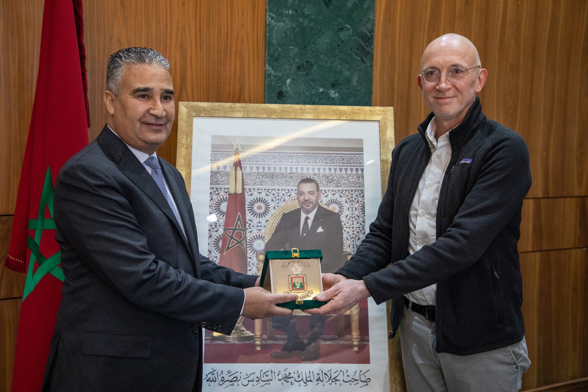 في إطار تبادل الخبرات.. غريف عمدة بوخوم الألمانية في زيارة إلى مراكش +صور