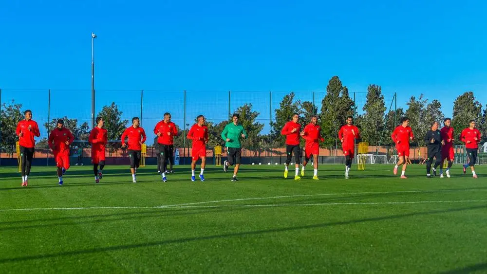 “أسود الأطلس” يرفعون وتيرة الاستعداد بمركب المعمورة لمواجهة “نسور” نيجيريا