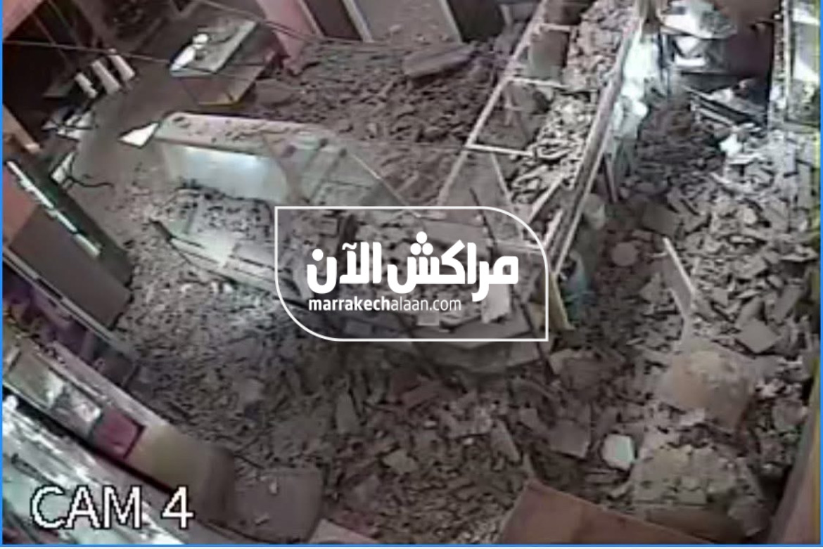 صورة حصرية.. “مراكش الآن” تكشف حجم الأضرار داخل مخبزة اثر انهيار عمارة “عين مزوار”