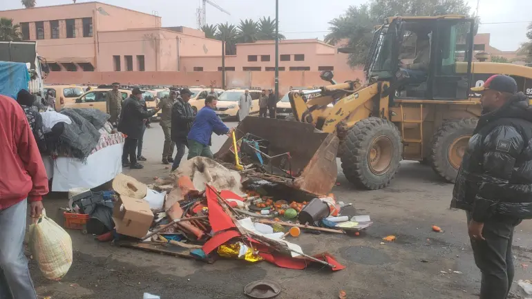 مراكش.. حملة تحرير الملك العمومي تمتد إلى “الباهية” وتستهدف عدة أحياء حيوية