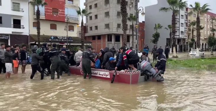 الفيضانات تعلّق الدراسة بالقصر الكبير لأسبوع