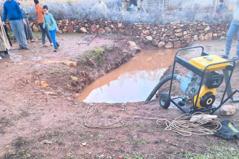 انتشال جثة قاصر من قعر حفرة تجمعت فيها مياه الأمطار