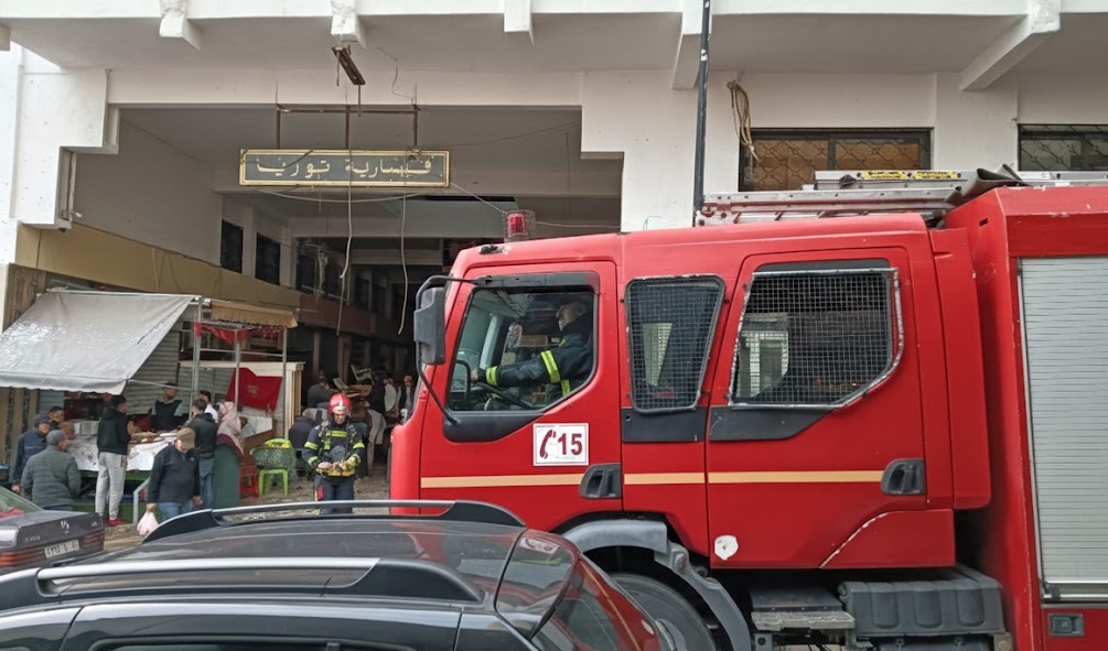 حريق بمحل تجاري في قيسارية “توريا” يستنفر الوقاية المدنية بطنجة