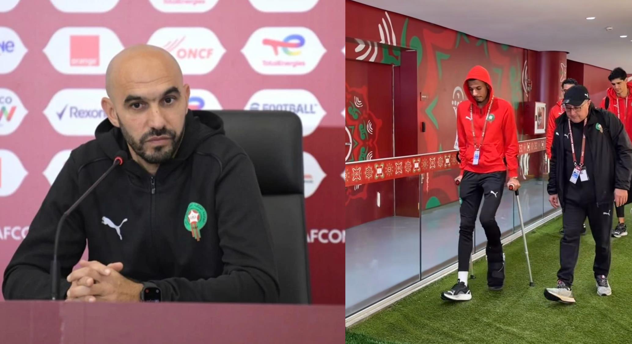 الركراكي يكشف عن تفاصيل إصابة أوناحي ومدة غيابه