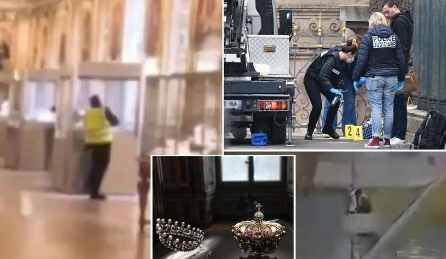الكشف عن مشاهد لعملية سرقة المجوهرات من متحف اللوفر