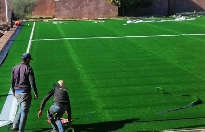 بشراكة مع الجامعة الملكية.. ملعب تمصلوحت بالحوز يتعزز بتجهيزات حديثة وتعشيب احترافي