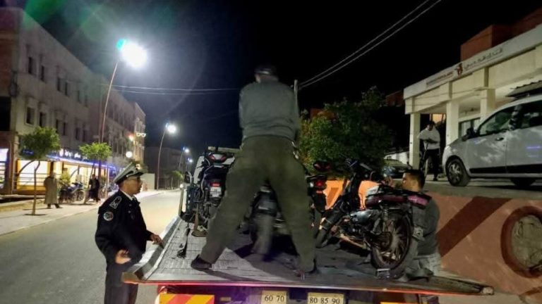 إمنتانوت.. حملات أمنية ليلية لضبط مخالفات الدراجات النارية خلال رمضان