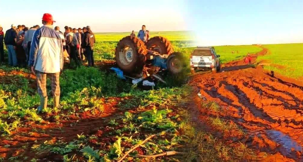 حادث مؤلم.. انقلاب “تراكتور” يخلف مصرع شخص ويرسل آخر للمستعجلات