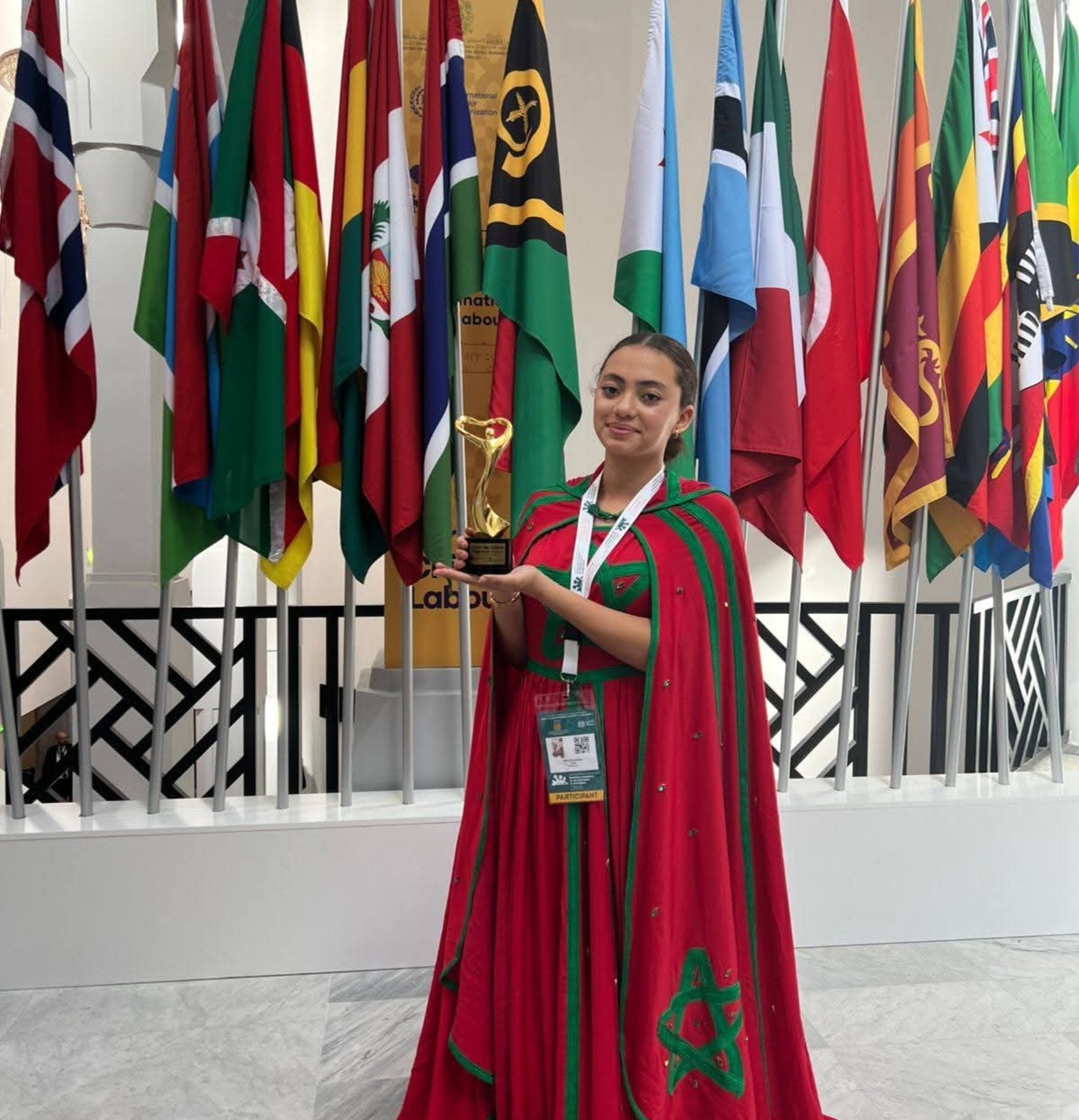 مراكش.. مروى قدوري تمثل الطفولة المغربية بتألق في المؤتمر العالمي السادس للقضاء على عمالة الأطفال