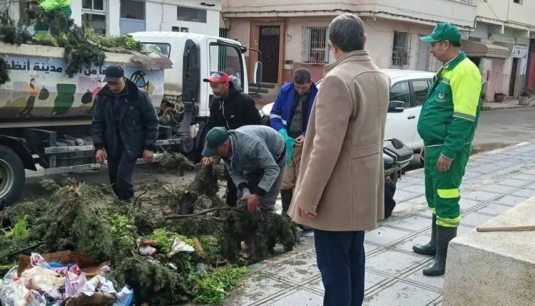 القصر الكبير.. بدء عمليات التأهيل والتنظيف لضمان عودة آمنة للسكان إلى أحيائهم