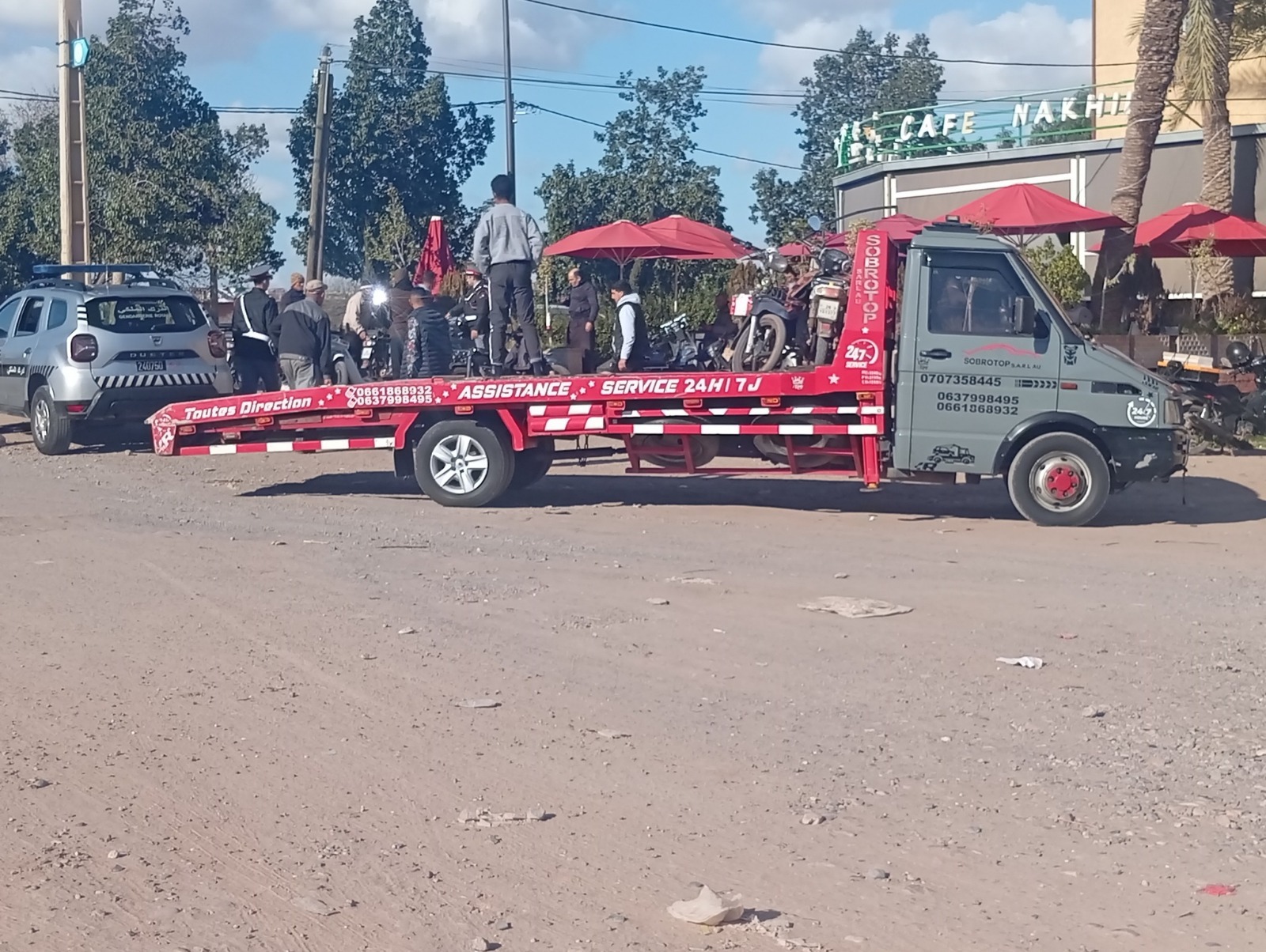 درك تمصلوحت يحجز دراجات نارية ويحرر مخالفات بالجملة في حملة امنية