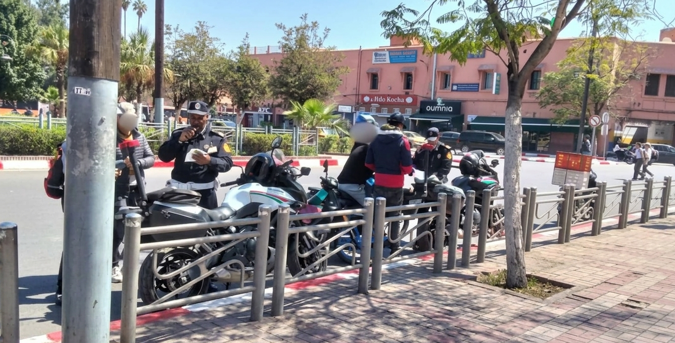 مراكش.. حملة أمنية بمحيط “جامع الفنا” والكتبية لضبط مخالفات الدراجات النارية