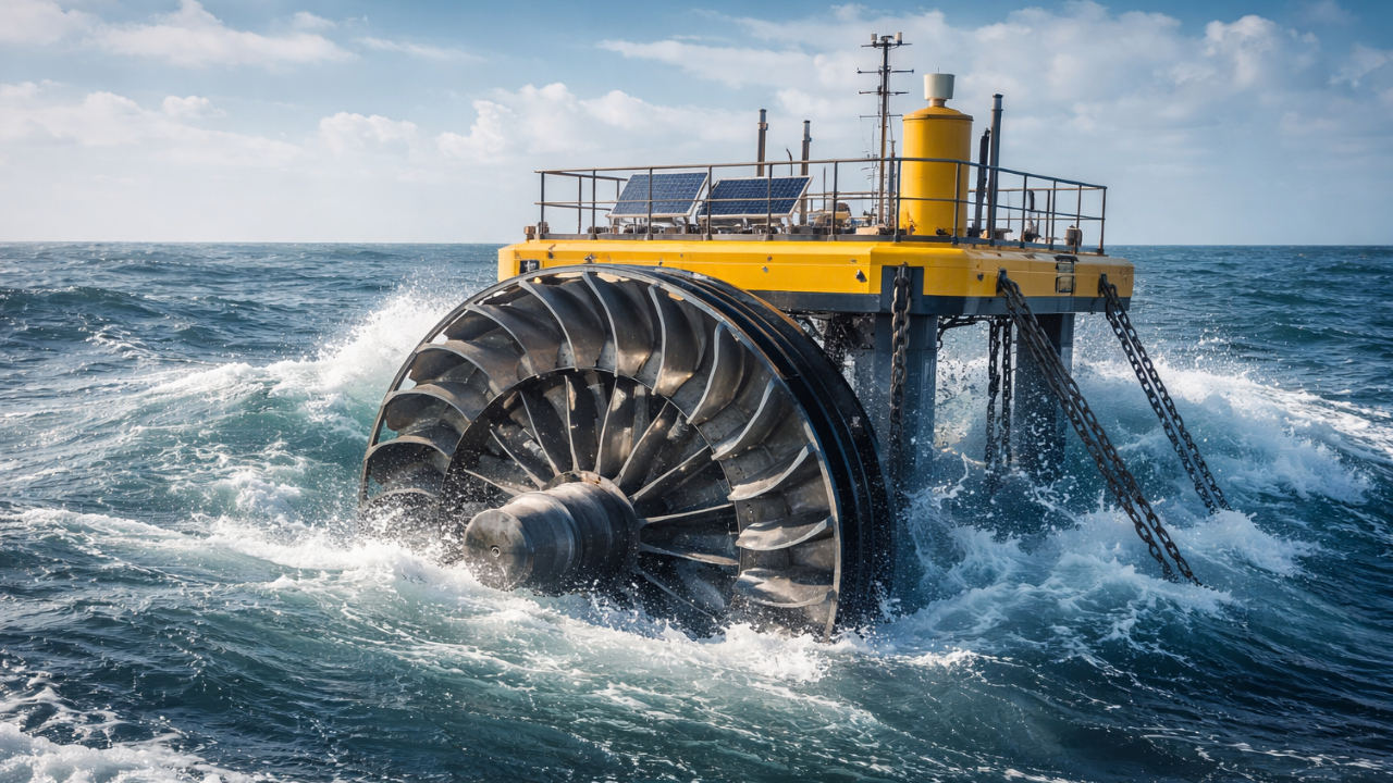 دراسة يابانية تكشف عن تقنية “العجلة الدوارة” لرفع كفاءة استخراج الطاقة من أمواج المحيط