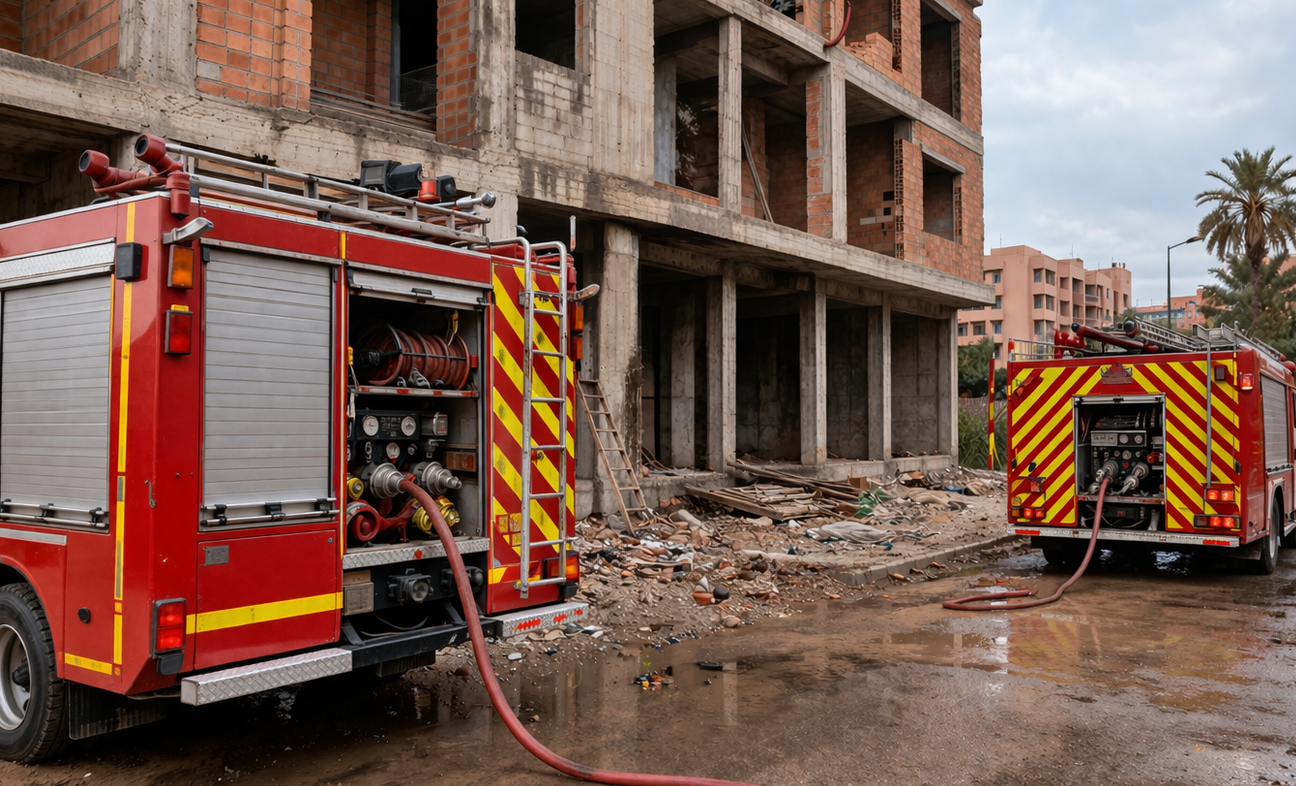 السيطرة على حريق اندلع بشقة في طور البناء بمراكش