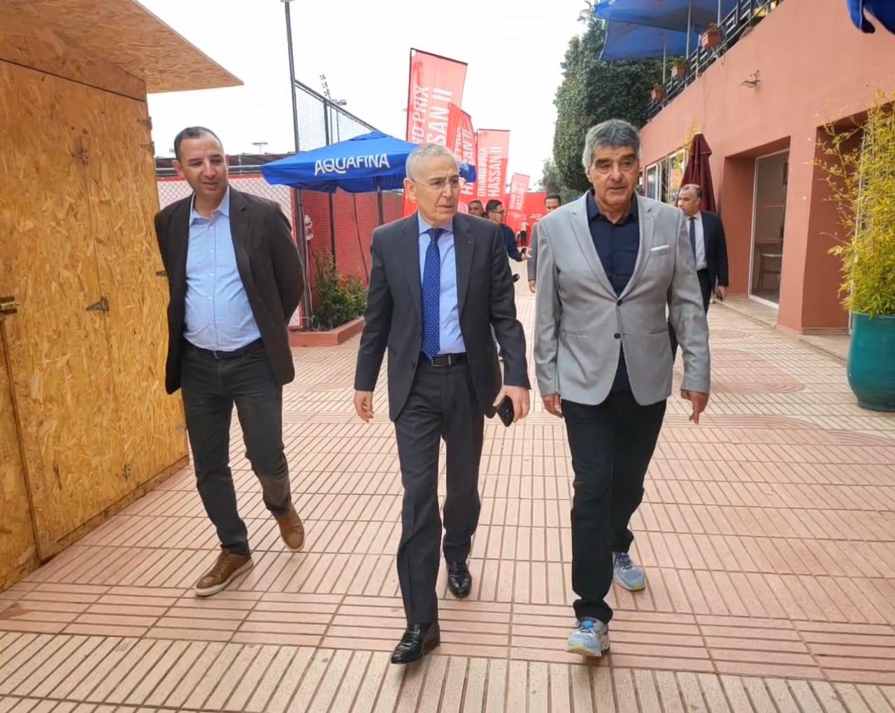 والي جهة مراكش-آسفي يتفقد الترتيبات النهائية لبطولة الحسن الثاني الكبرى للتنس