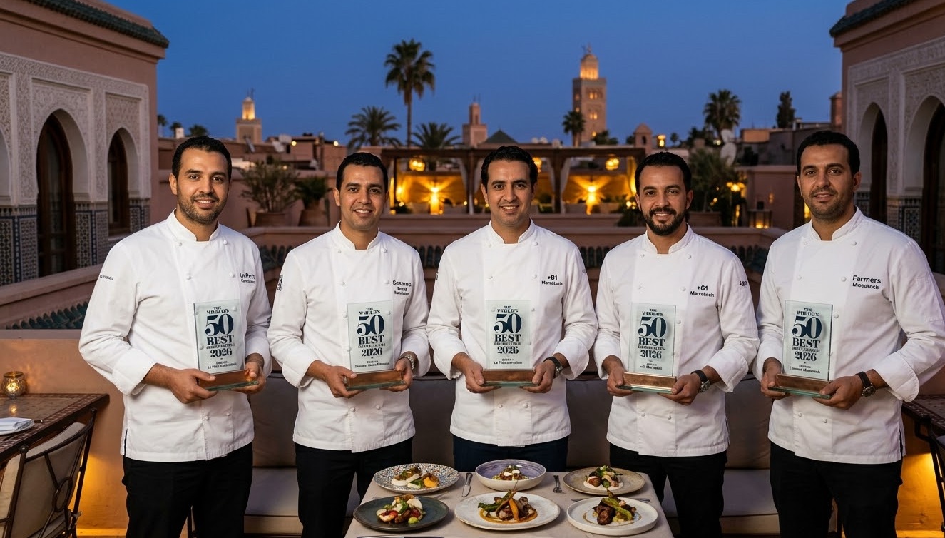 مراكش تحجز خمسة مقاعد في القائمة العالمية لأفضل المطاعم لعام 2026