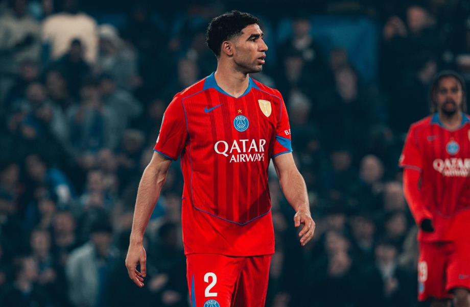 حكيمي يغيب عن مباراة باريس سان جرمان ونيس