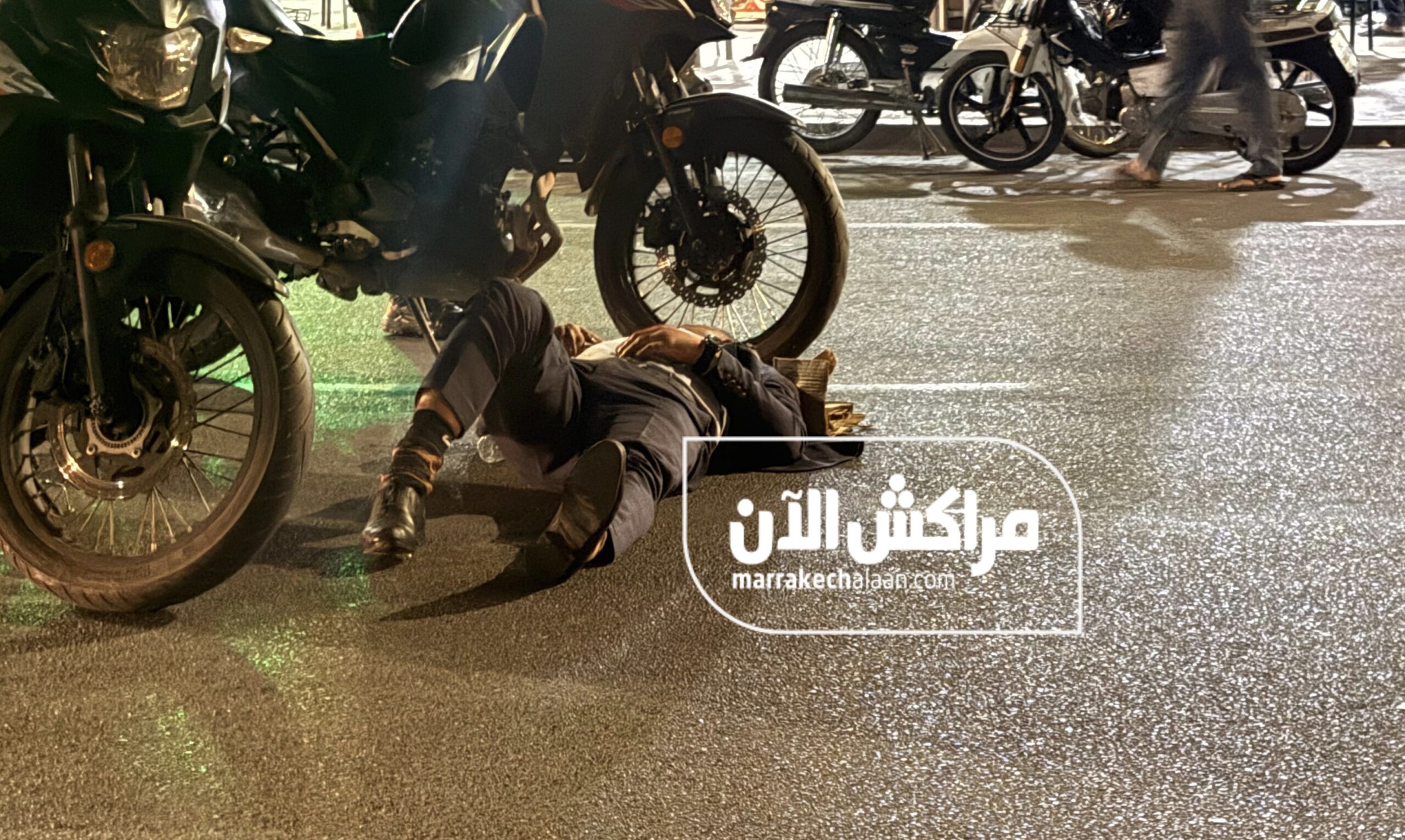 عاجل.. اصابة سائق دراجة نارية اثر حادثة سير بمراكش وفرار سائق السيارة