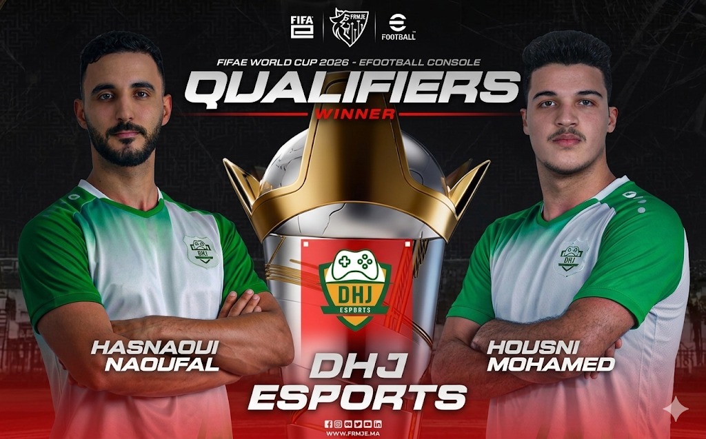 الدفاع الحسني الجديدي للألعاب الإلكترونية يتوج بالتصفيات الوطنية لـ eFootball