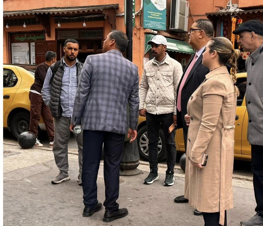 عبد الرحمان وافا يتفقد أوراش التأهيل الحضري بحي القصبة مراكش لتعزيز البنيات التحتية والخدماتية