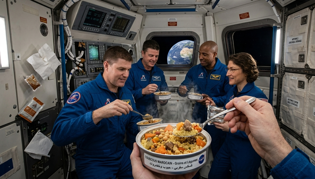 الكسكس المغربي ضمن قائمة وجبات طاقم “أرتيميس 2”