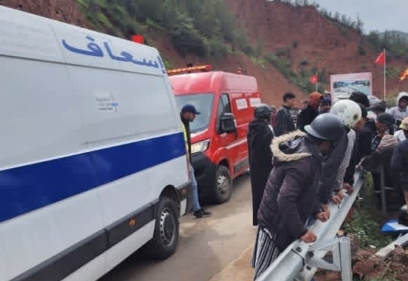 إقليم الحوز.. إصابة شخصين في حادث انزلاق دراجة نارية بمنعرجات “تيماليزن”