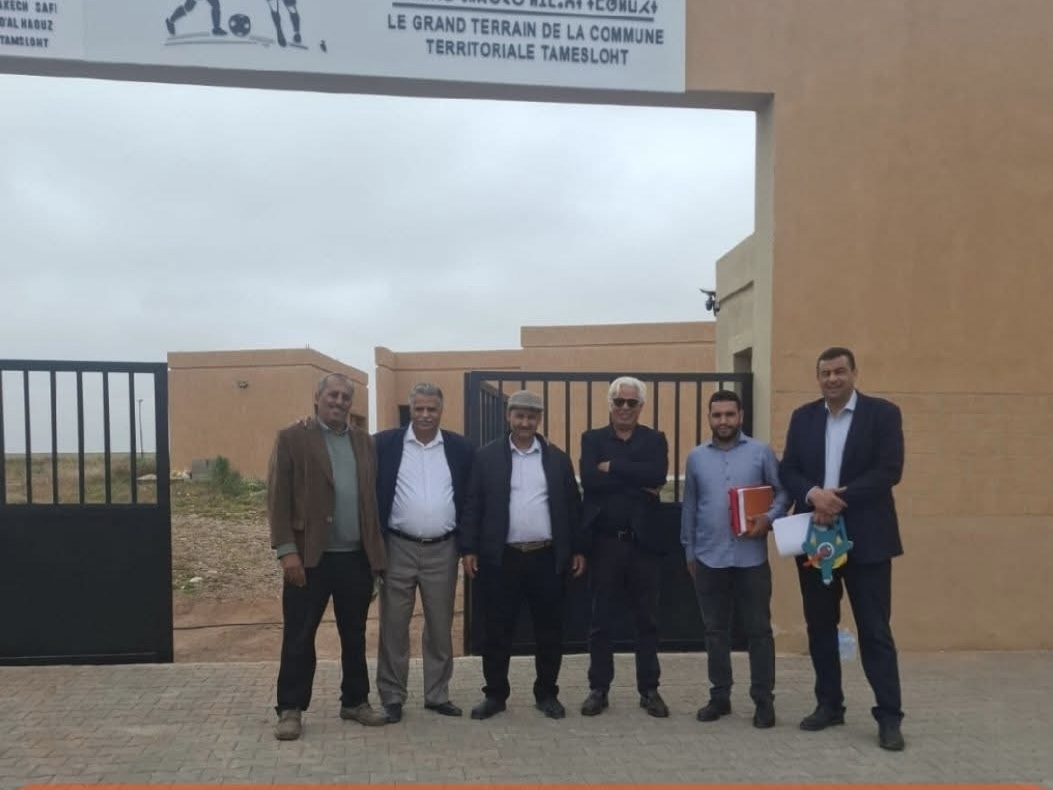 شراكة بين جامعة الكرة وجماعة تمصلوحت لتأهيل الملعب الكبير وتطوير البنية التحتية الرياضية