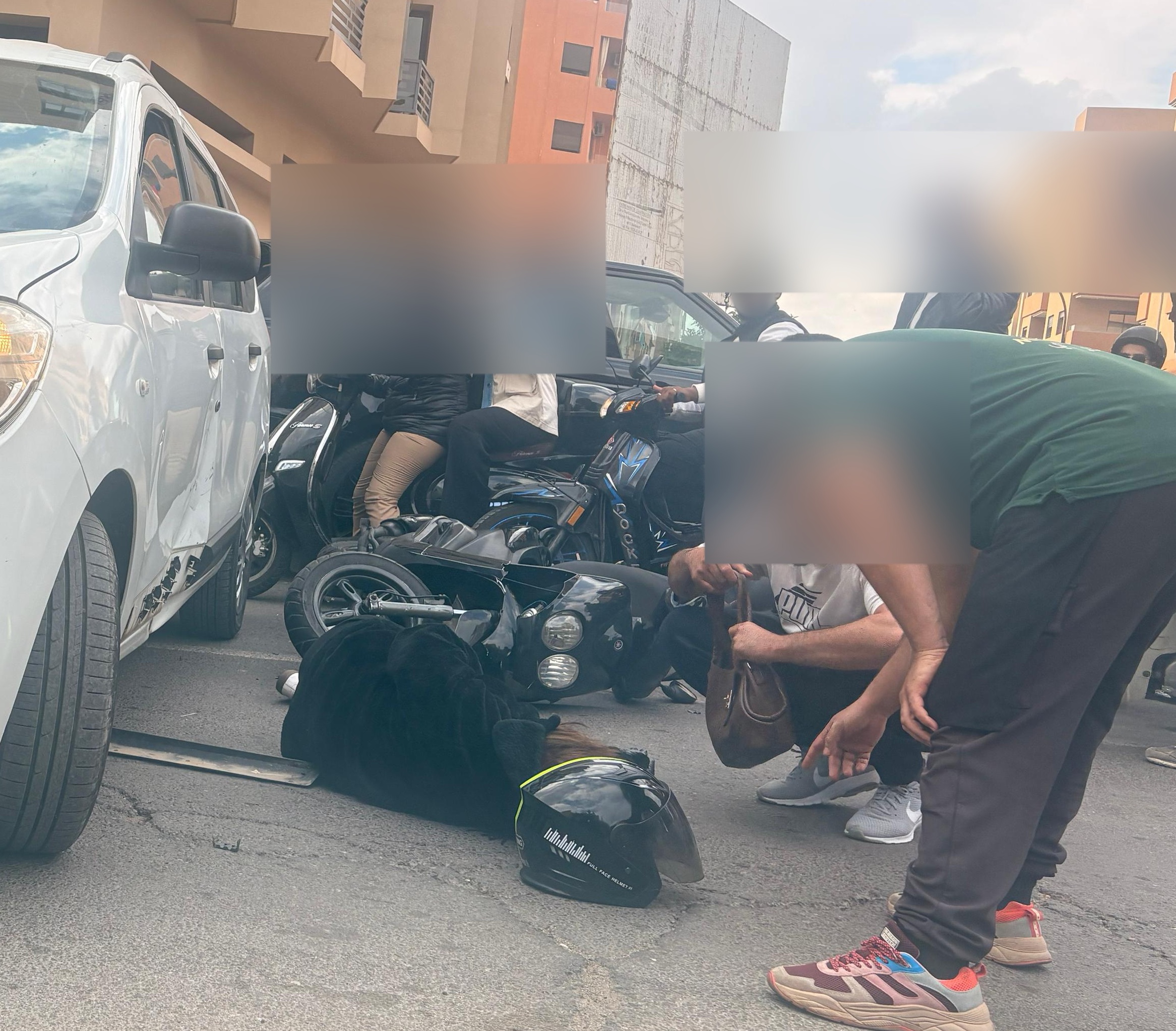 إصابة سائقة دراجة نارية في حادث سير بمراكش