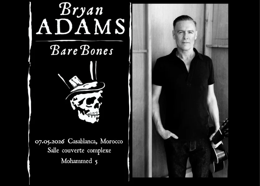 أيقونة الروك العالمية “برايان آدامز” يحيي حفلا لأول مرة بالمغرب