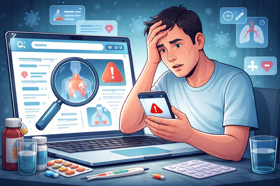 التشخيص الذاتي.. عندما يقود البحث عن الأعراض إلى مخاطر صحية