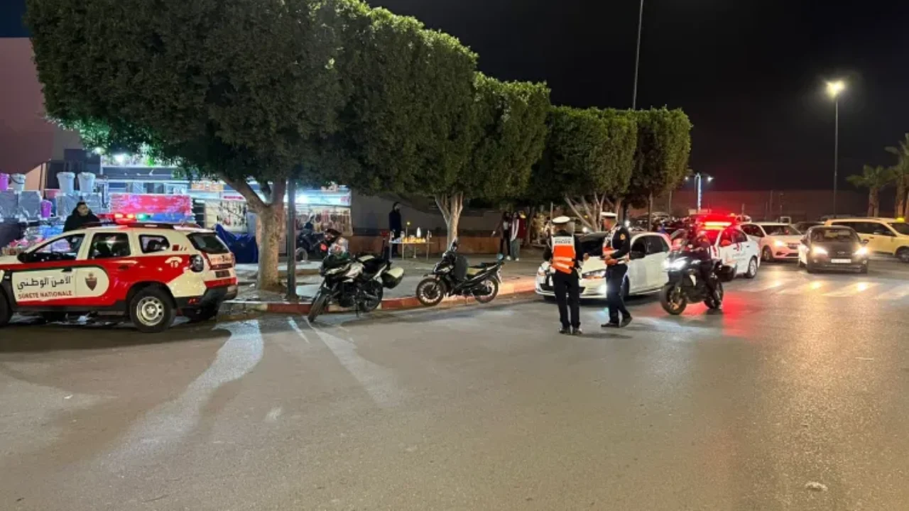 حملة أمنية موسعة بمراكش تطيح بمبحوث عنهم وتضبط مخالفات مرورية