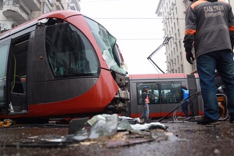 سلا.. حادث اصطدام بين ترامواي ويافع بمنطقة تابريكت يستنفر السلطات