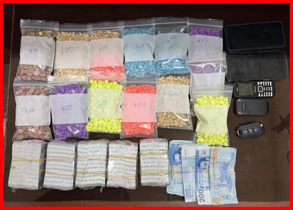 اعتقال “كوبل” وحجز 8000 حبّة “قرقوبي” ومبلغ مالي
