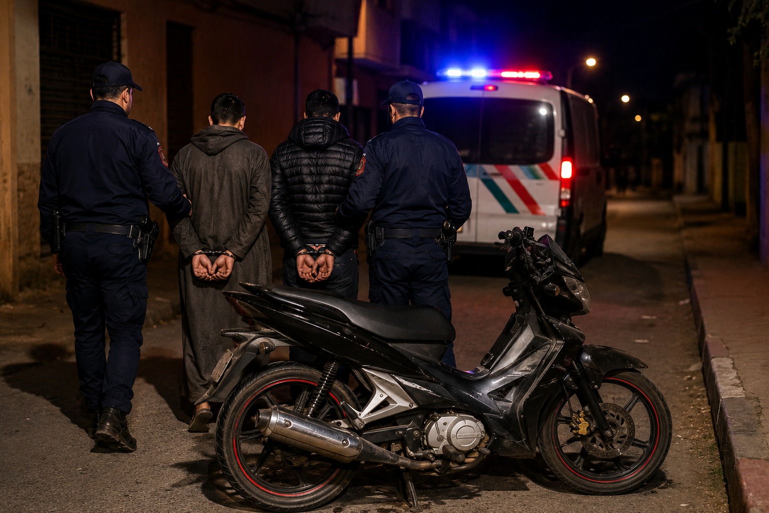 إيقاف شخصين بتهمة سرقة دراجة نارية في تزنيت