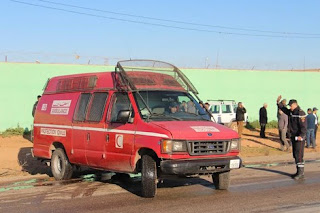 الحوز.. انقلاب سيارة رباعية الدفع وإصابة سيدة في اصطدام مروع بغمات