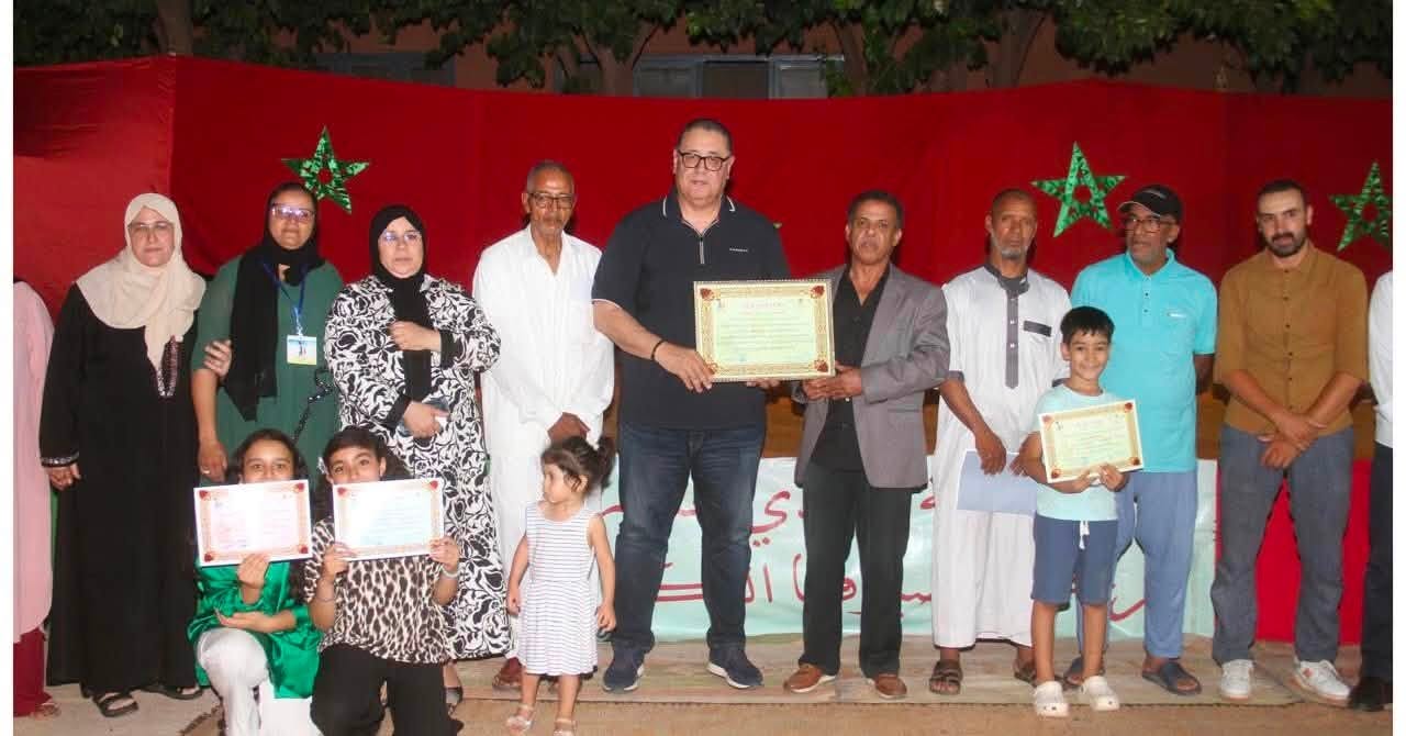 وافا رئيس جماعة المشور القصبة يشرف على حفل اختتام السنة الدراسية بمدرسة سيدي اعمارة