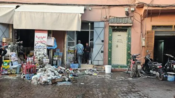 حريق بمحل تجاري بالمدينة العتيقة لمراكش